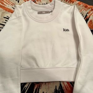 KITH LOGO CROPPED SWEATSHIRT
